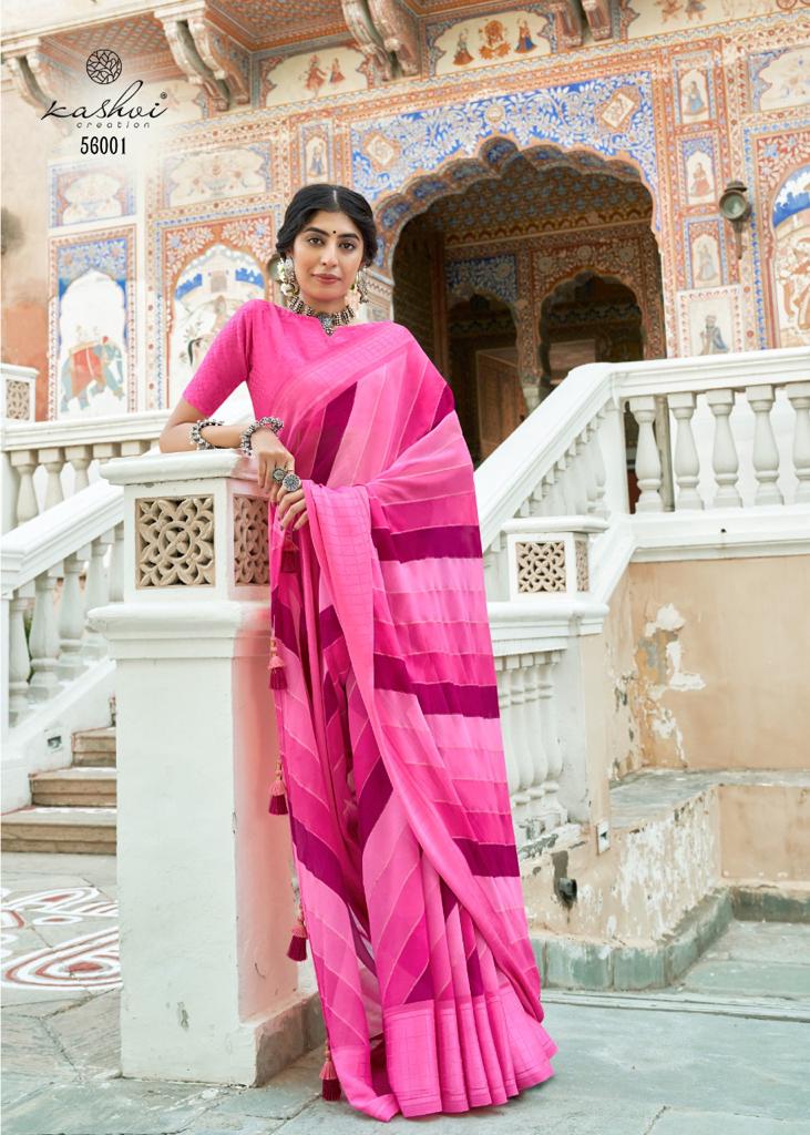 Kashvi Rangat New Exclusive Wear Printed Georgette Designer Saree Collection

